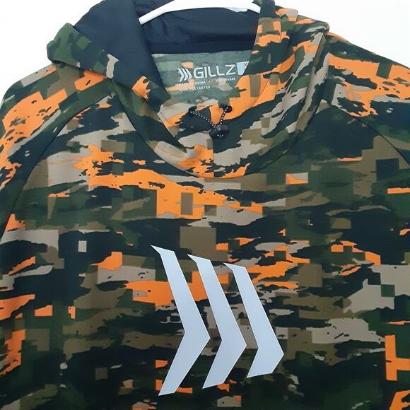 Gillz Camo Versa Hoodie Mens 2XL Rifle Green Tek Water Repellant - Picture 2 of 11